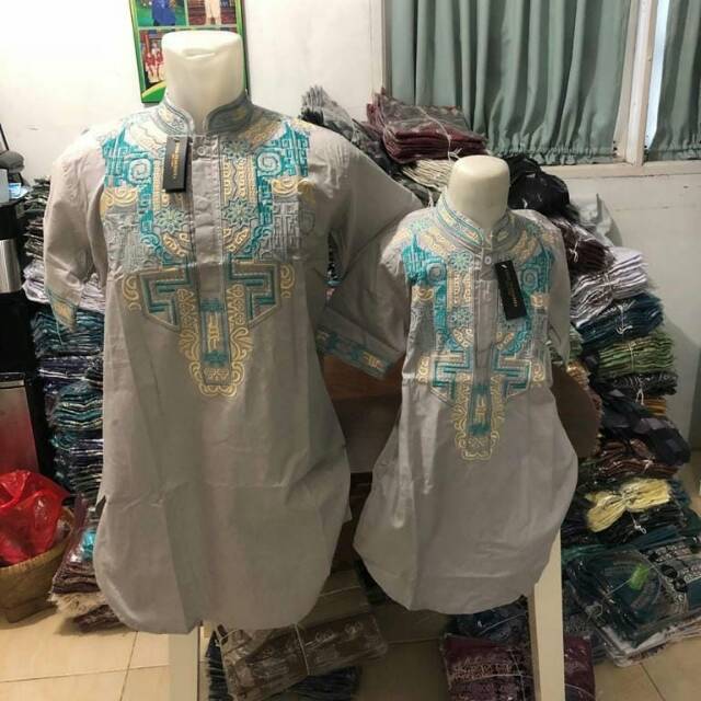 Koko qurta couple ayah dan anak bordir.