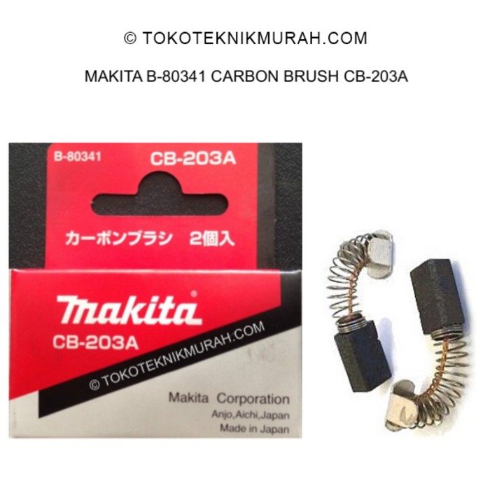 Makita B-80341 Carbon Brush CB-203A / CB203A Borstel