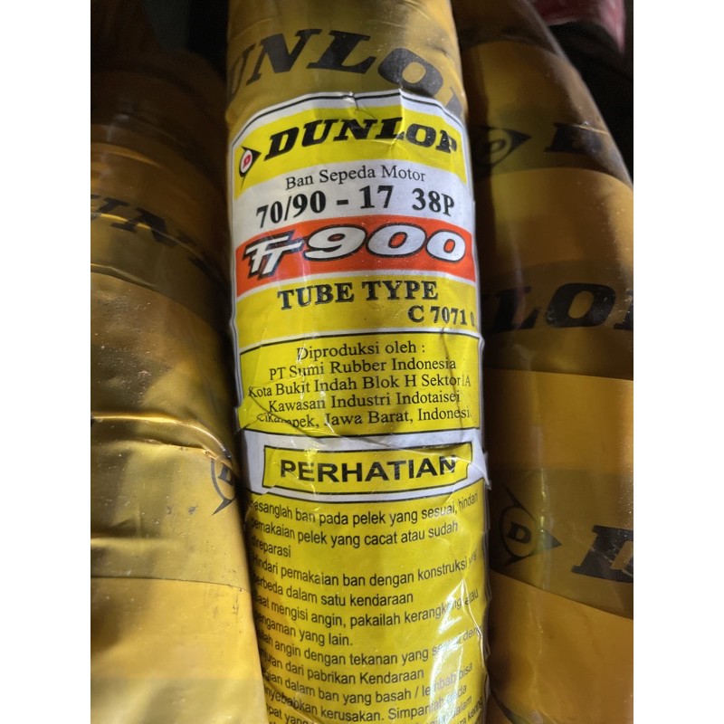 Ban luar tube type 70/90 17 dunlop