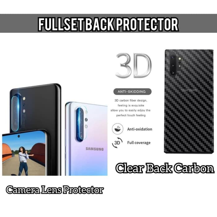 CASA Camera Lens Protector+ Back Carbon Protector SAMSUNG Note 10/PLUS