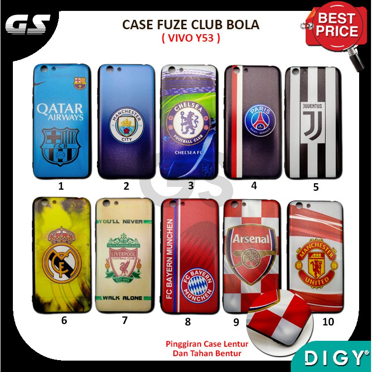 Promo Murah Case Club Bola VIVO Y19  V15  Y91 Y95  Y1S S6 Z6 Casing Hardcase bahan fuze