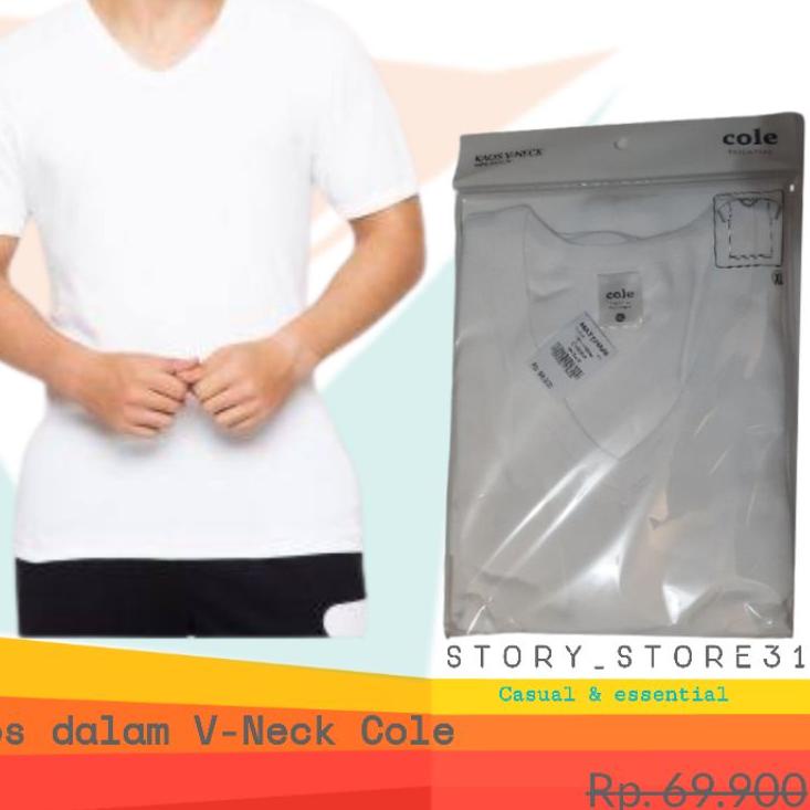 Muraaaahh.. KAOS DALAM PRIA V NECK COLE