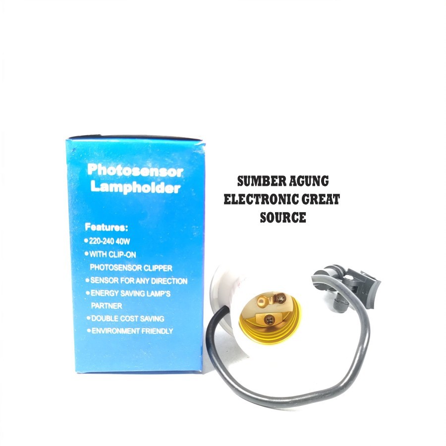 Koss Fiting Sensor Cahaya GE405 405 Fitting Lampu Malam Nyala Siang Ma