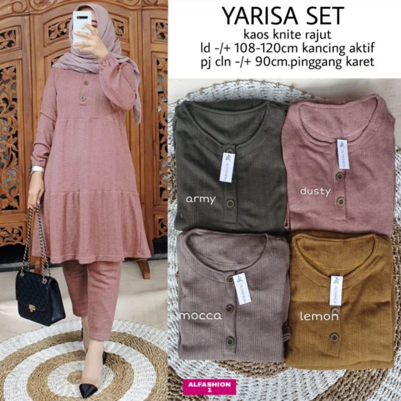 Setelan Wanita Yarisa Set by Alfashion Fashion Solo-3