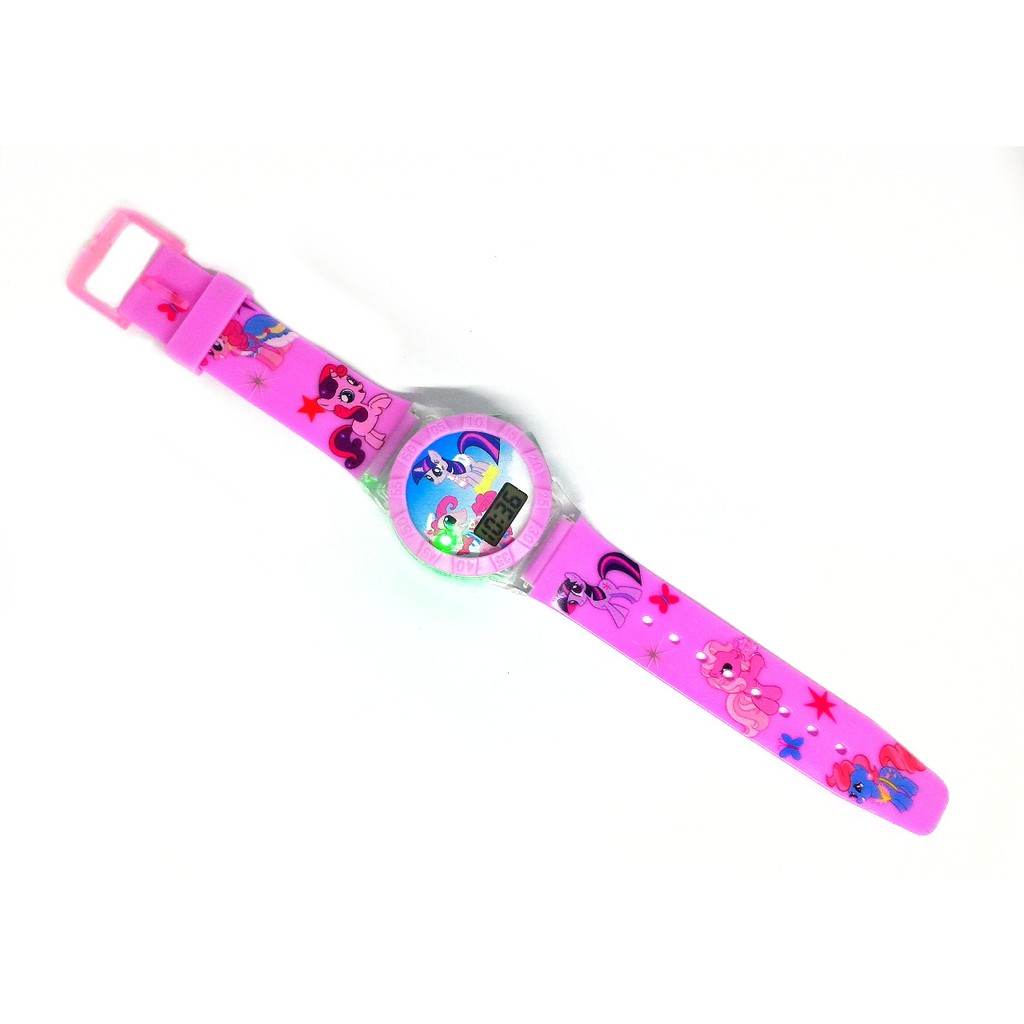 Promo Terbaru! JAM TANGAN ANAK PEREMPUAN MY LITTLE PONY KUDA PONY LAMPU MUSIK DIGITAL