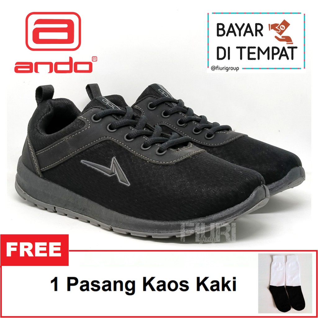 FIURI - ANDO ORIGINAL - VERA 37-40 FULL HITAM - SEPATU SNEAKERS SPORT KANVAS SOL KARET ANAK PEREMPUAN - SEPATU KETS TRENDY WANITA - SEPATU OLAHRAGA LARI FITNES SENAM KERJA KULIAH SEKOLAH SD SMP SMA BERTALI CEWEK MURAH PROMO DISKON BONUS KAOS KAKI