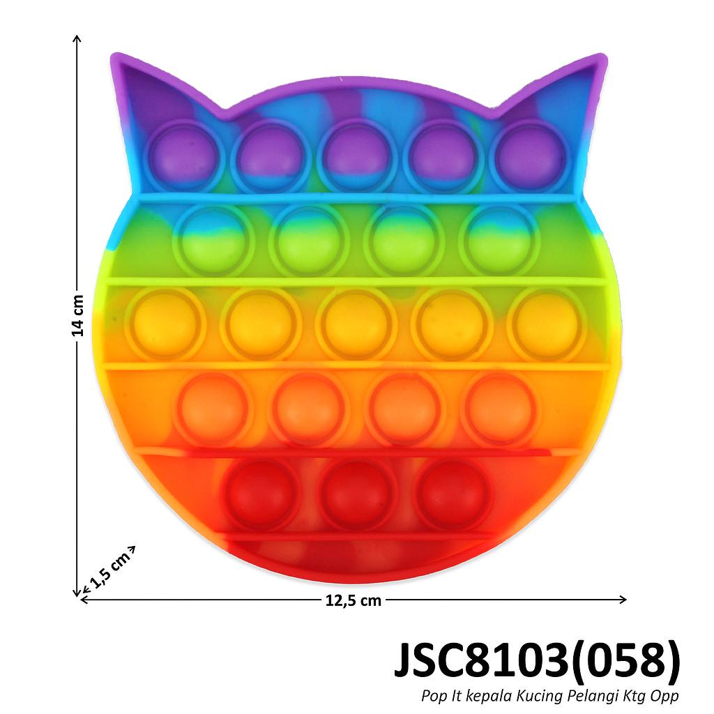 POP IT RAINBOW Mainan Anak Fidget Toys Game Toys-KEPALA KUCING