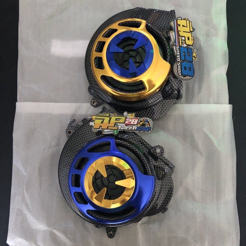 TUTUP KIPAS CARBON + COVER KIPAS CNC BEAT KARBURATOR DAN SCOOPY KARBURATOR ORIGINAL THAILAND /TUTUP KIPAS KARBON + COVER KIPAS CNC BEAT CARBU SCOOPY CARBU KARBON WTP HITAM ORIGINAL THAILAND
