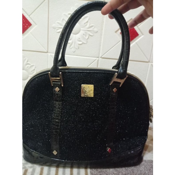 Preloved jonggol double M tas pesta
