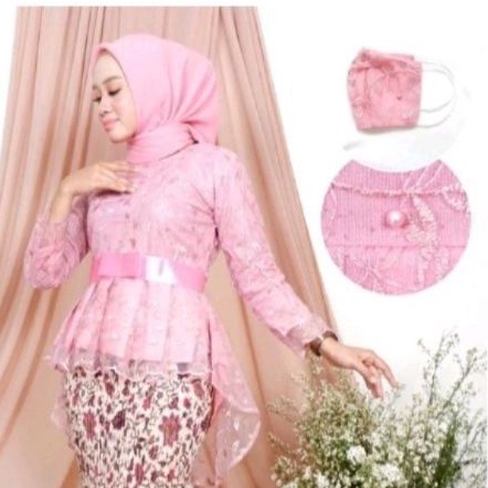 atasan kebaya aurora tille / atasan kebaya tulle brukat pinguin / baju kebaya / atasan kebaya wisuda