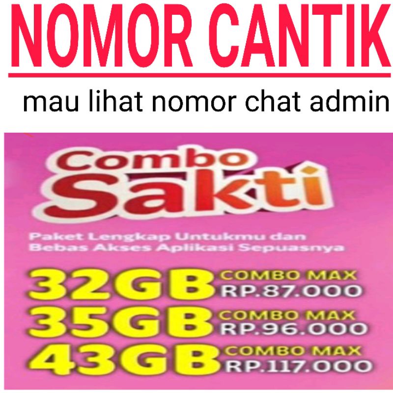 KARTU PERDANA NOMOR CANTIK COMBO sakti spesial