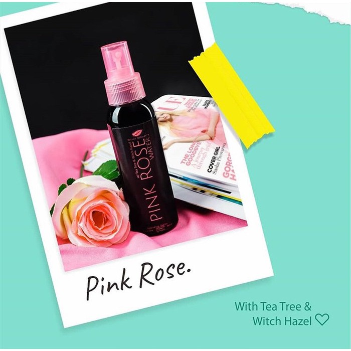 NATUNA ROSE WATER TONER WITH TEA TREE &amp; WITCH HAZEL | SPRAY WAJAH