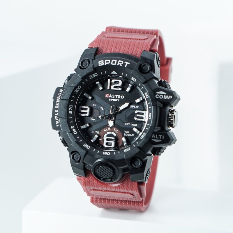 Jual JAM TANGAN SPORT PRIA TALI WARNA GASTRO JAM TANGAN PRIA | Shopee