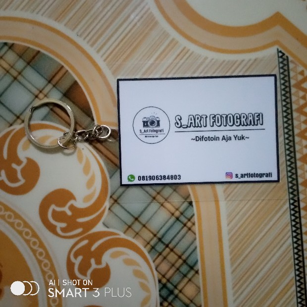 Gantungan Kunci Foto Laminasi Glossy