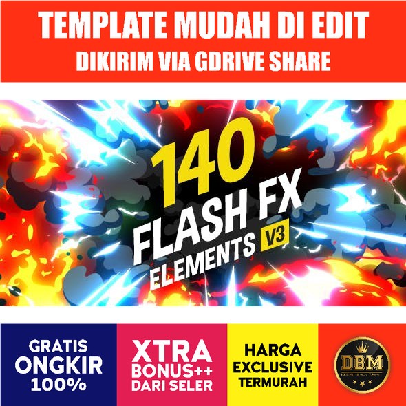 140 Flash Fx Elements - After Effects Project Files