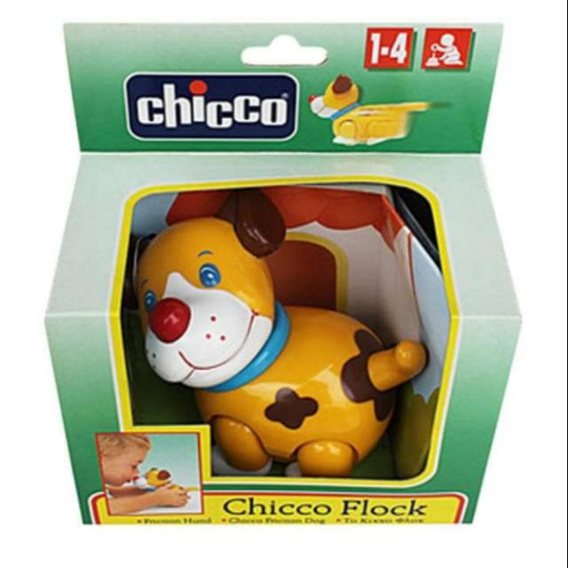 CHICCO FLOCK MAINAN BENTUK ANJING ORI + TERMURAH