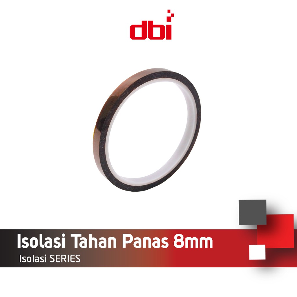 Isolasi Tahan Panas Kapton Tape 8mm