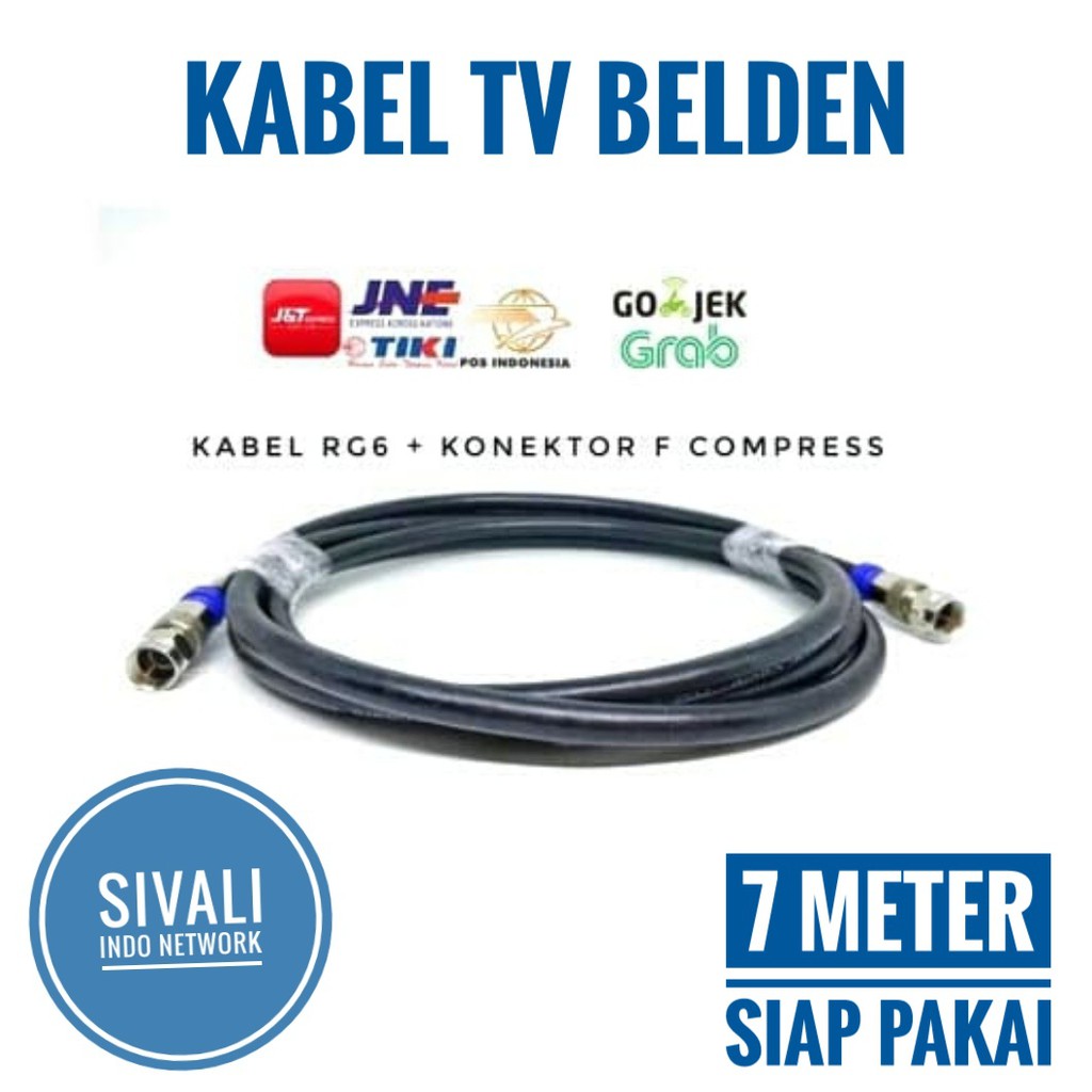 KABEL TV BELDEN F COMPRESS PANJANG 7 METER