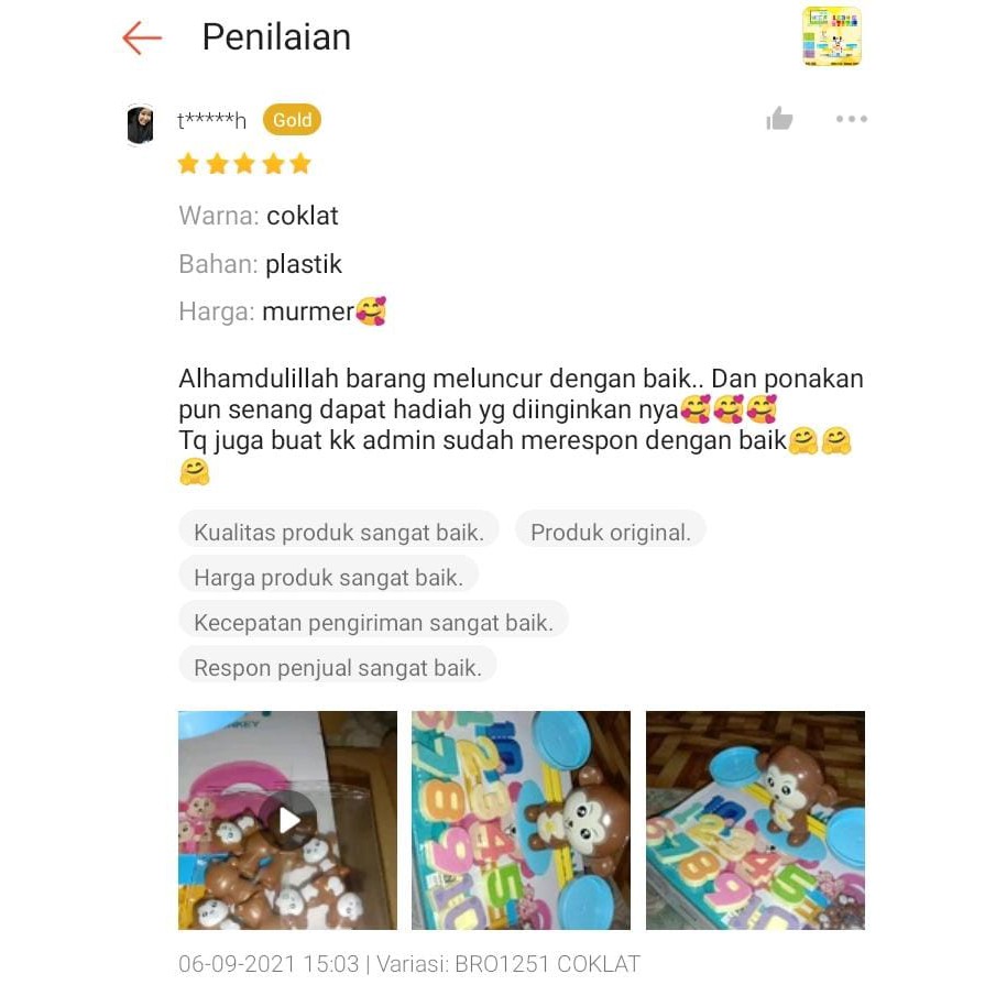 PROMO BRO1251 BRO1250 Timbangan Monyet Sapi Balance Belajar Berhitung Mainan Anak Permainan Edukasi