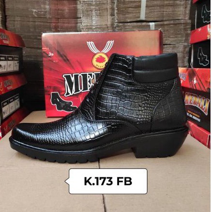 Sepatu Kulit PDH Pria boots Polri TNI security guard PNS sepatu kerja formal tampil lebih keren