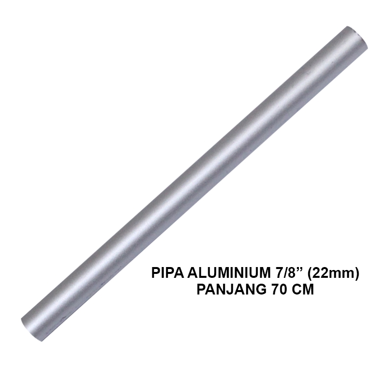 EELIC PIA-ALM22MMX1MM Pipa aluminium pipa bulat ukuran 7/8" (22mm) x 1mm panjang 70 cm