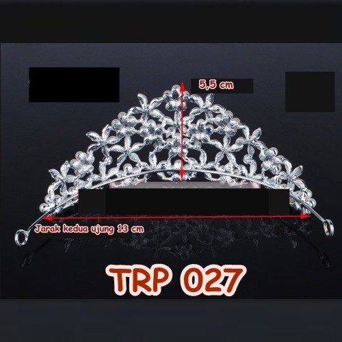 [BISA COD] HEADPIECE PENGANTIN AKSESORIS RAMBUT CROWN WEDDING TRP027