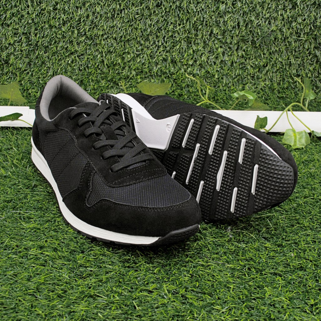 SWIFT BLACK |FORIND x Volve| Sepatu Sneakers Kets Running Sport Pria/Cowok/Men Sneakers Ori Footwear