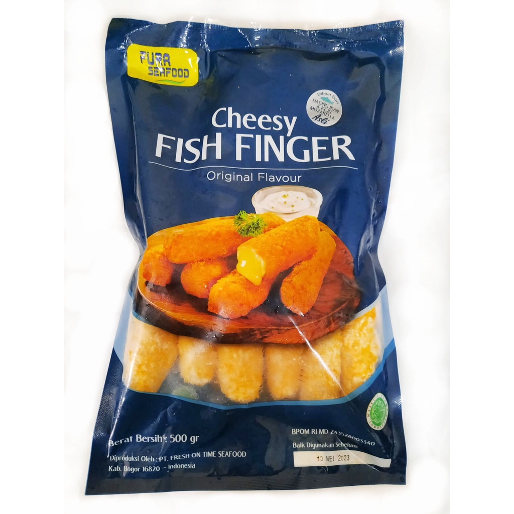 Fura Cheesy Fish Finger 500gr | Nugget Ikan Isi Keju