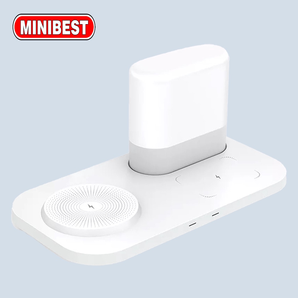 MINIBEST Wireless Charging Night Light 2 in 1 Fast Charging For Universal Smartphone Multifungsi