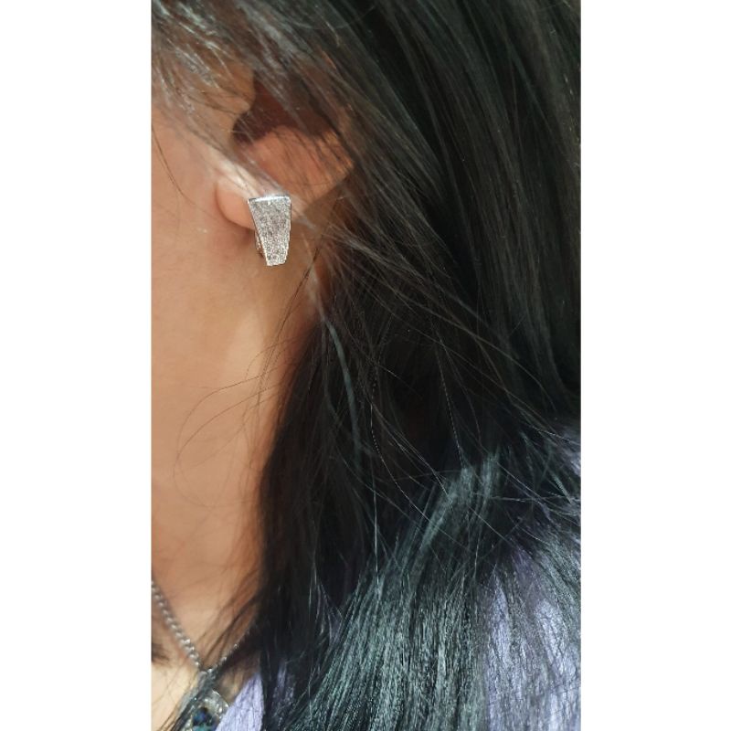 Anting Silver925 Perak Premium Quality Mata kilau Anti Karat anti alergi anting premium N-160