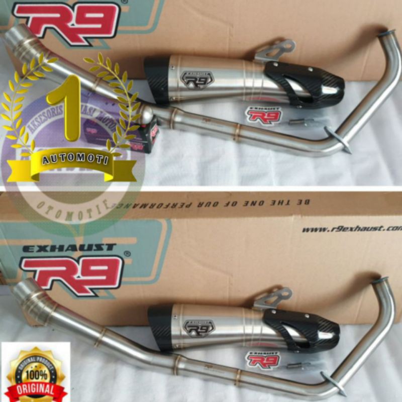 KNALPOT R9 H2 SS R15 V3 KNALPOT R9 H2 R15NEW R15V3 R15VVA ORIGONAL R9 100%