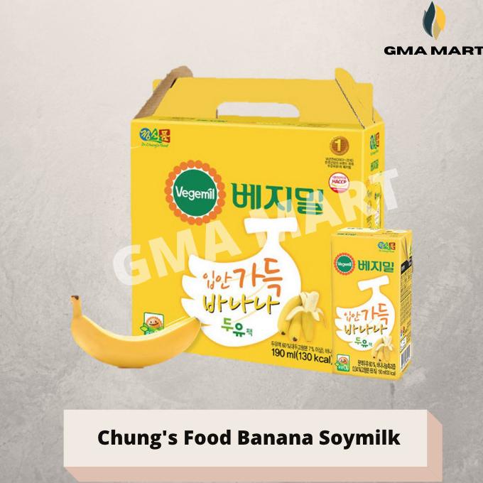 

[COD] Chung's Food Soy Banana Milk / Minuman Susu Pisang 100% Asli Korea [COD]