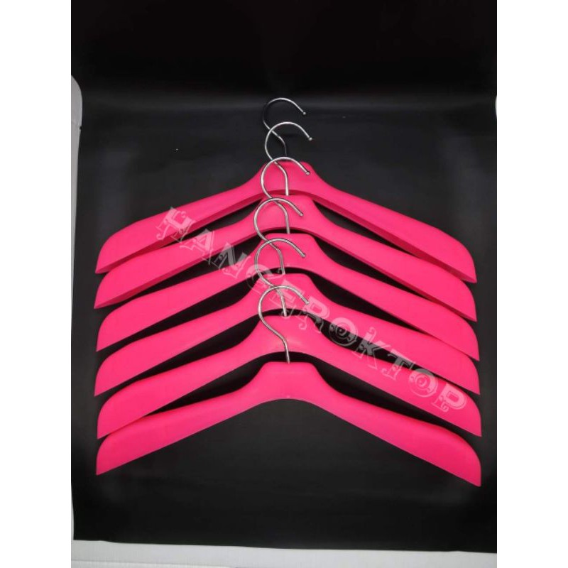 hanger 181 jas warna pink / harga perlusin 35.000