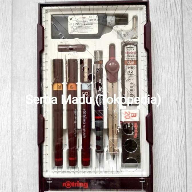 

Rotring Isograph Set/College Set 0.2/0.4/0.6mm