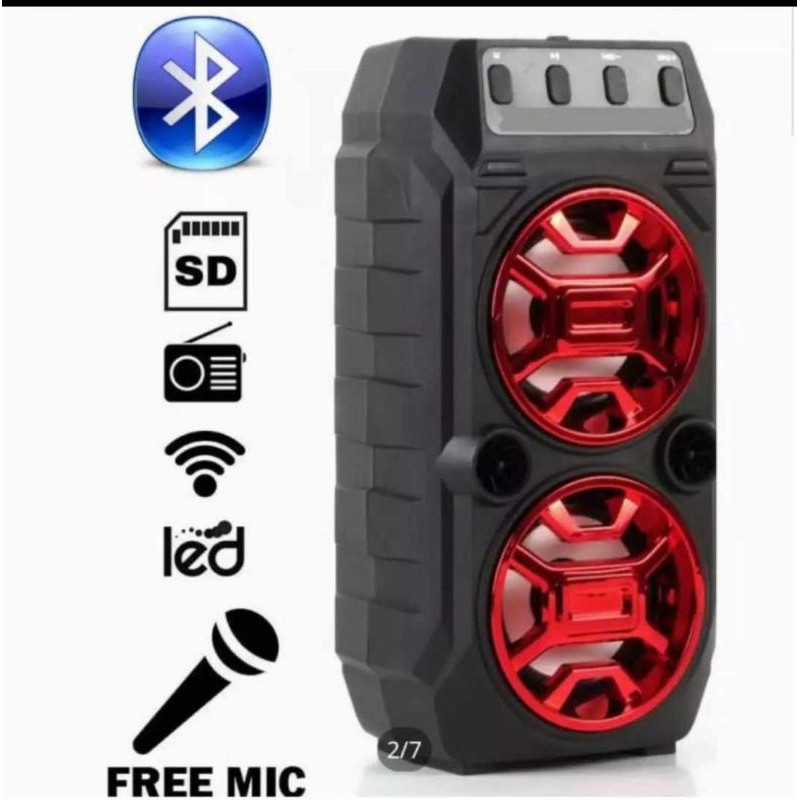 Speaker Bluetooth Free Microphone XTM 2020 Model Tinggi