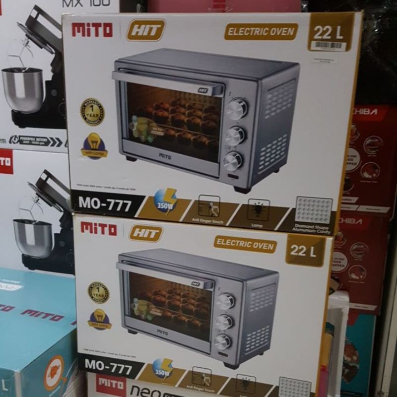 OVEN MITO HIT MO - 777 Elektrik OVEN Kapasitas 22L NEW Handle WOOD series