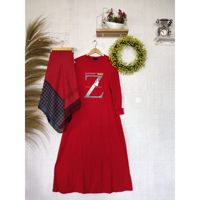BISA COD//GAMIS ZOLAQU ORI COMBED 20s + LENGKAP DENGAN HIJAB VOAL SEGI 4