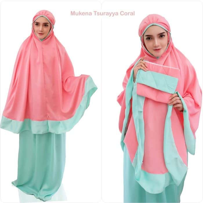 mukena polos satin yumna