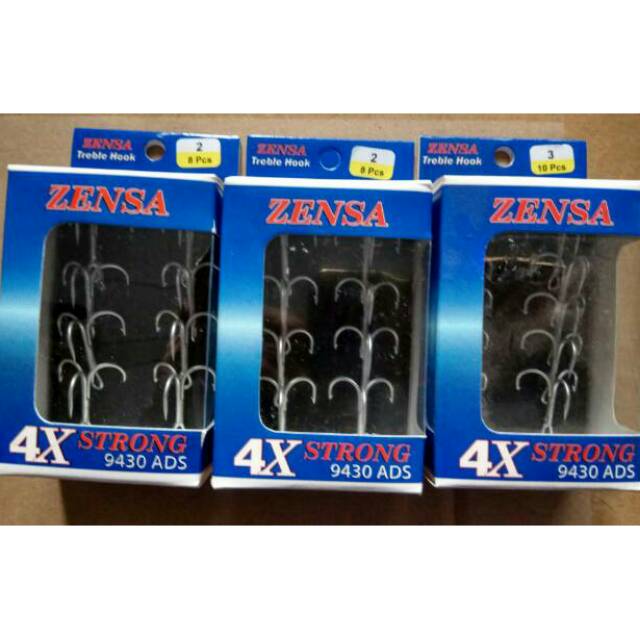TREBLE HOOK ZENSA 4X STRONG