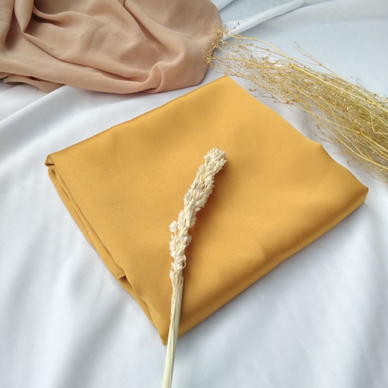 Satin Wrap Skirt | Pareo Skirt | Rok Lilit Satin-Mustard