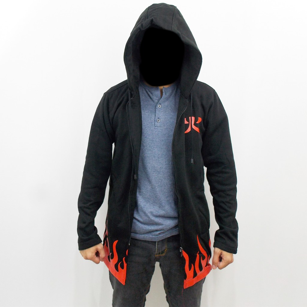 JUBAH YONDAIME HOKAGE HITAM - JUBAH NARUTO THE LAST HOKAGE KONOHA - JAKET NARUTO YONDAIME HOKAGE 01