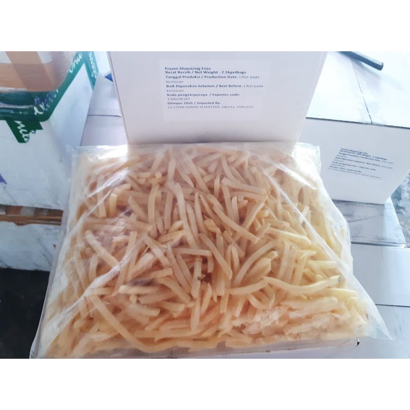 Promo Kentang goreng shoestring 2kg snowvalley