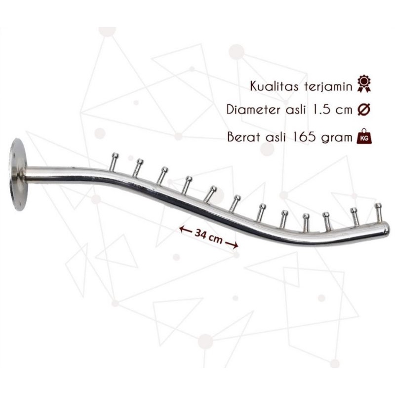 HANGER SULING/RAM SULING 12 TITIK PAKU SEKRUP TEMBOK