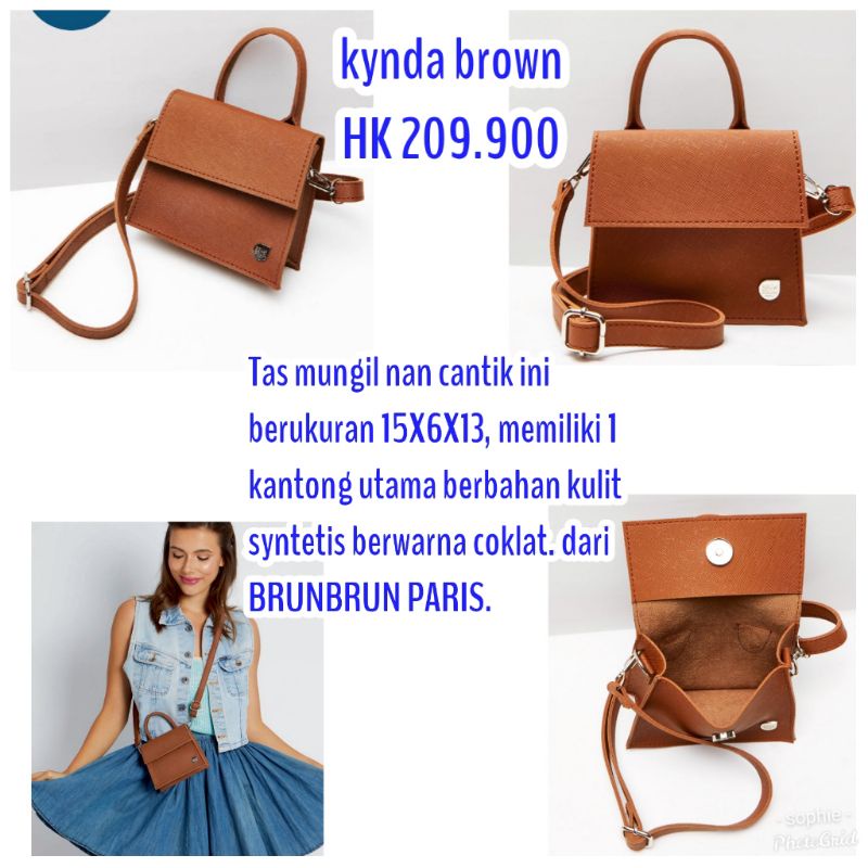TAS KYNDA BROWN BRUNBRUN PARIS PROMO