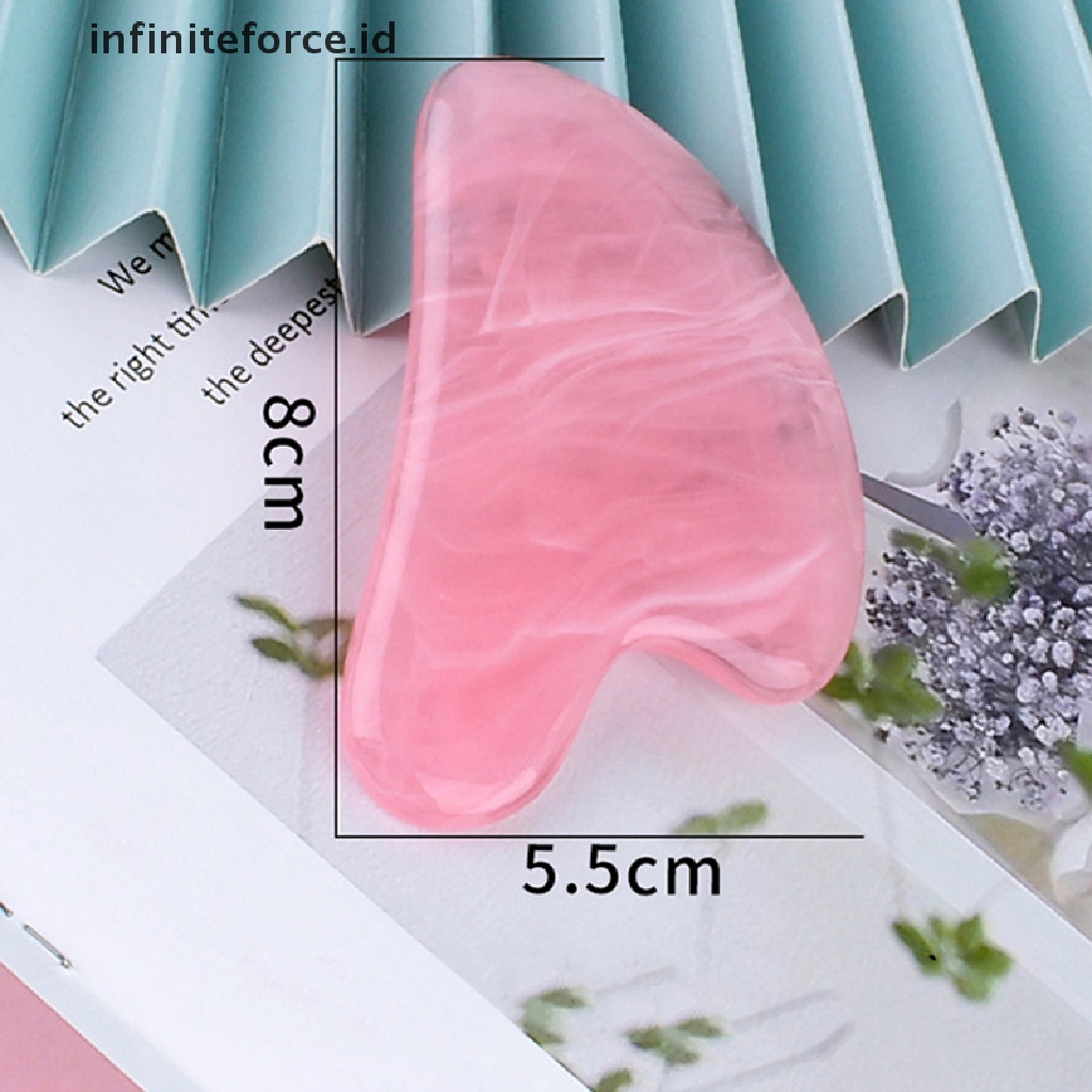 (infiniteforce.id) Alat Pijat Gua Sha Bahan Resin Untuk Wajah