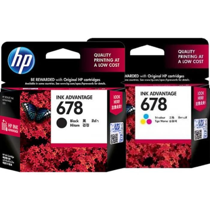 Tinta HP 678 Black/Color Tinta ori HP