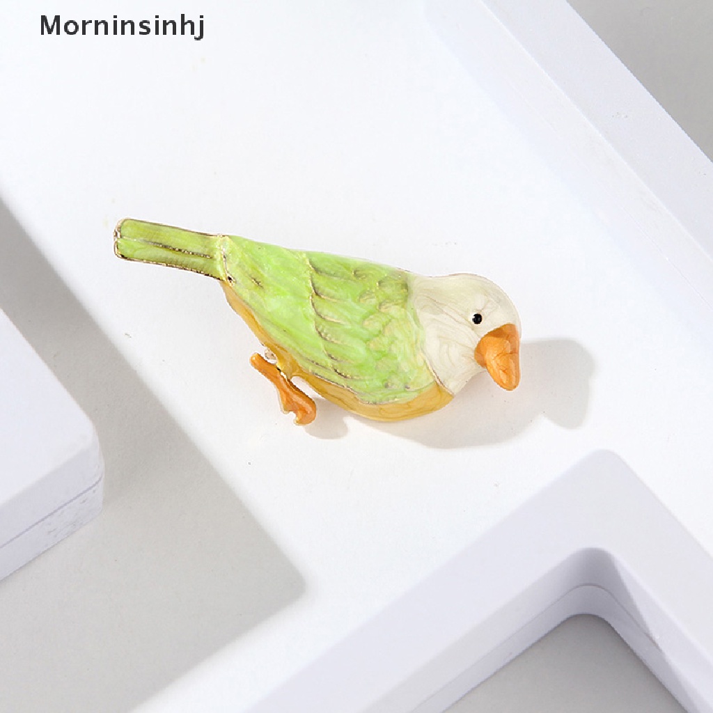 Mornin Enamel Burung Hewan Bros Pin Wanita Kemeja Kerah Buket Brooch Perhiasan Hadiah id