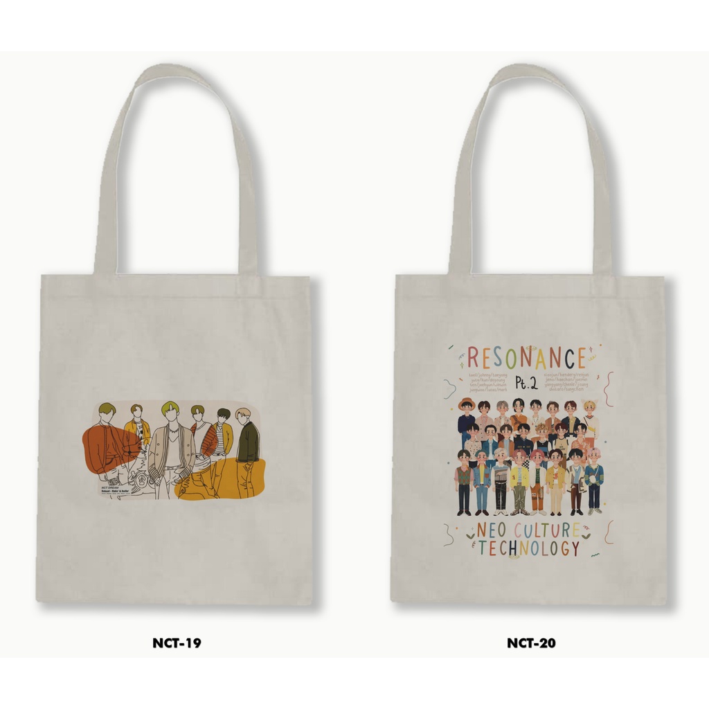 TOTE BAG BLACU - NCT / KPOP 01