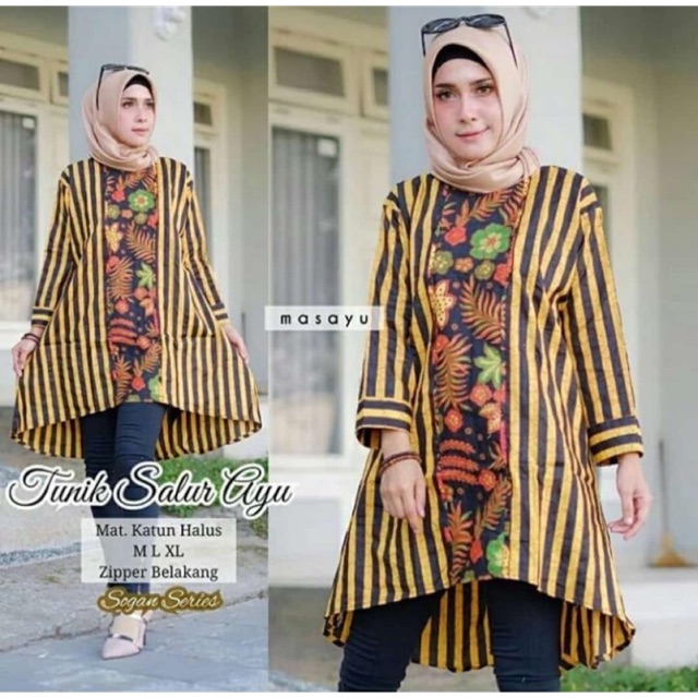 TUNIK SALUR AYU BATIK BUNGA