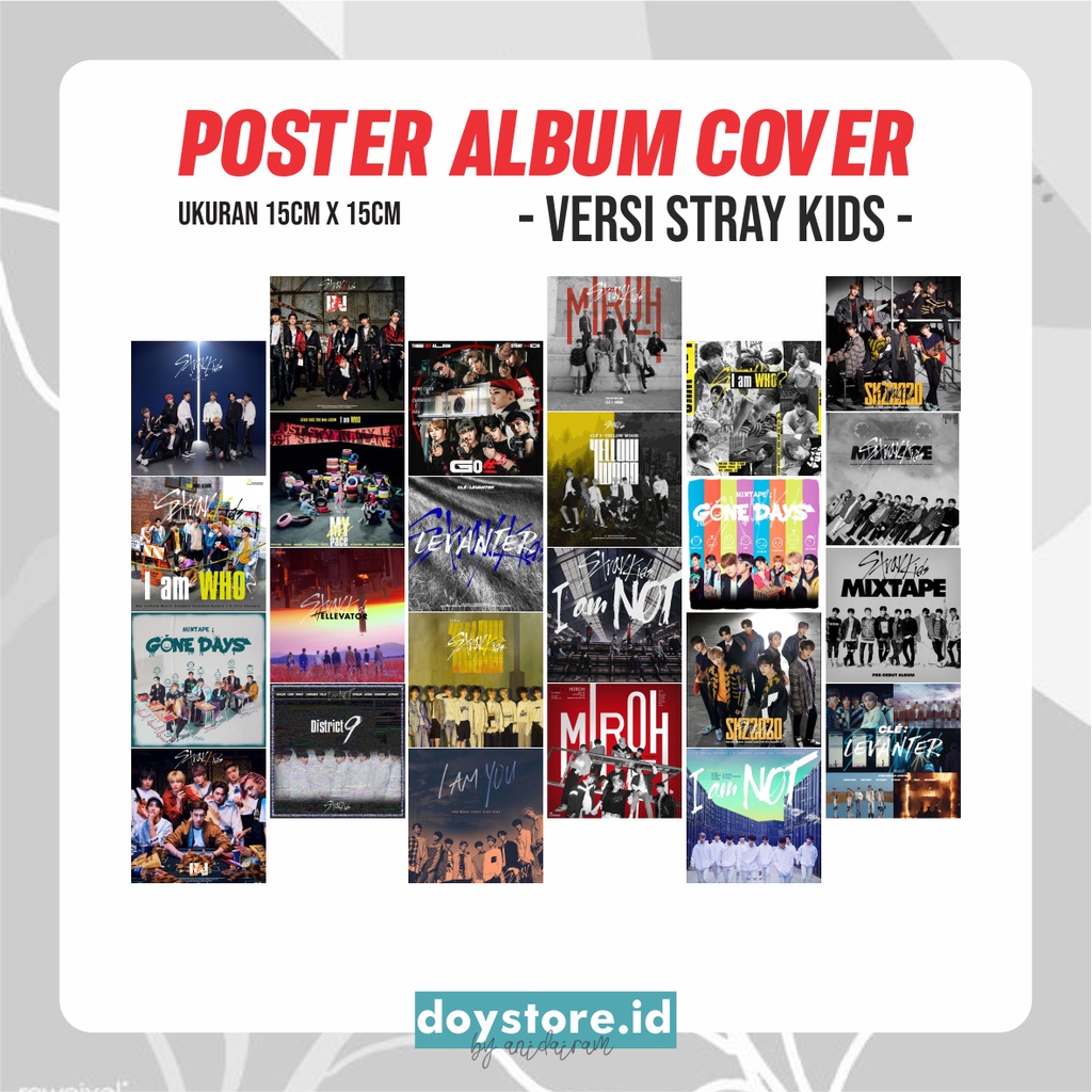 [BACA DESKRIPSI] Poster Album Cover EXO BTS NCT STRAY KIDS SEVENTEEN | Poster Dinding Kpop Murah